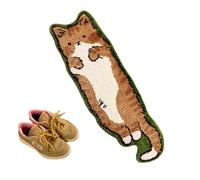 Générique Cat Shaped Rug | Unique Cartoon Cat Shaped Non-Slip Rugs | Soft Bedside Mat | Cat Doormat | Shower Floor Mat | Room Decor
