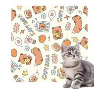 Générique Cat Smouddle Wrap, Cat Wrap for Grooming - Capybara Cat Smouddle Pet Tooming Wrap Work Tools | Anti-Escape Anti-Scratch, Nail Contrommage Constraint for Bath, Examination, 70 × 70 cm, Se