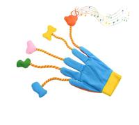 Générique Cat Teaser Gloves, Interactive Gloves, Cat Toys | Teaser Toy Gloves | 5 Finger Teaser Toy with Bell, Kitten Toy, Plush Gloves for Cats by i