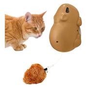 Générique Cat Toy - ABS, 4.52 x 2.95 x 2.75 in Capybara Pet Supplies Interactive Electric Ball | Rechargeable Self-Play Kitten Teaser Portable Design, Cat Toy for Indoor Play, Home Use, Balcony