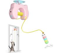 Générique Cat Toy Door Hanging Cat Toys, Interactive Cats Toy with Adjustable Elastic Cord, More Scratch Resistant Cats Toys with USB Charging for Running and Fighting Boredom