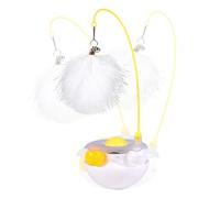 Générique Cat Toy Wand, Interactive Ball Toys, Pet Games Accessory, Training Tool for Scratching Hunting Simulation Exercise Mental Stimulation Indoor Outdoor Play Climbing Use, 3.54 x 2.56 x 6.3