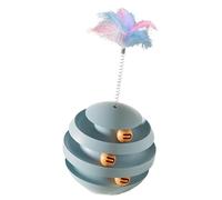 Générique Cat Toy with Ball, Kitten Puzzle Toy, Cat Ball Tower, Cat Turntable Toy, Cat Entertainment Toys, Rolling Cat Toy, Indoor Cat Ball, Dog Enrichment Toy, Interactive Cat Toy, for Indoor