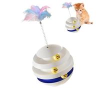 Générique Cat Toy with Ball, Kitten Puzzle Toy, Cat Ball Tower, Cat Turntable Toy, Cat Entertainment Toys, Rolling Cat Toy, Indoor Cat Ball, Dog Enrichment Toy, Interactive Cat Toy, for Indoor