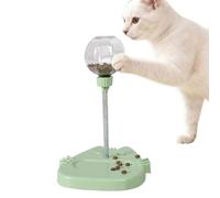Générique Cat Treat Dispenser Toy - Slow Feed Interactive Toy | Ball with Teaser, Self-Entertaining Freeze Dried Treat Ball, Suction Base | Food