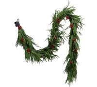 Générique Cedar Garland - Artificial Festive Decoration 1.8 m - Festive String Lights, Decoration for Door Window Fireplace Table Kitchen Balcony
