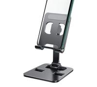 Générique Cell Phone Desk Stand - Adjustable and Foldable Cradle - Cell Phone Holder | for Home Office, Apartment, Dorm, Living Room, Bedroom, Study,