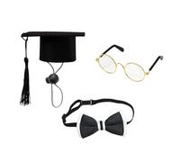 Générique Cement Goose Graduation Outfit | Porch Goose Graduation Costume | Garden Decoration Accessories for Yard Figure Clothing