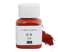 Générique Cement Power, Iron Oxide Concrete Pigment, 30 ml Concrete Dye, Tangible Dye For Artistic Painting, Decorative Tint, Ideal For Clay, Lime, Plaster, Red Color