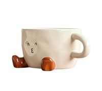 Générique Ceramic Mug | 30 eramic With Feet for Tea and Hot Drinks | Coffee Latte Cup with Ergonomic Handle - for Coffee Tea Chocolate Cappuccino Home Brewery Breakfast