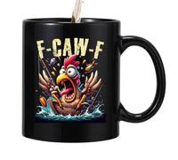 Générique Ceramic Mug - Funny 12 Oz Chicken Coffee Cup with Rooster Design Heat-Resistant Ceramic for Coworkers Women Men Office Home Birthday Gift Hot Tea Milk Cocoa Beverage Mug, 4.96 Inches