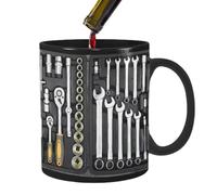 Générique Ceramic Mug Tool Set - 9.5 x 8 cm | Funny Mug for Dad Mechanic | Father's Day Gift Coffee Tea Hot Drinks | Ideal Home Office DIY Lovers