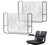 Générique Chair Covers, Set of 2 Reinforced Square Seat Covers, Reinforced Seat Protectors for Banquet Room, Restaurant, Hotel, Home, Kitchen, Cinema