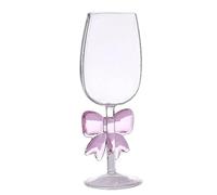 Générique Champagne Glass - Decorative Long Stem Wine Glass | Half Cut Glass with Handle for Bar Table Kitchen Picnic Graduation Engagement Wedding Dinner Birthday