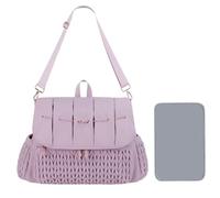 Générique Changing Backpack, Changing Backpack | Nursery Storage Bag - Maternity Travel with Mattress, Large Capacity Mummy Bag for Bottles, Toys, Diaper, purple, Se référer au descriptif, Refer to