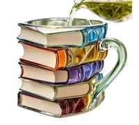 Générique Chapter Book Mug - Novelty Drink Mug | 3D Painted Book Coffee Cups | For Latte, Wine, Juice, Beverage, Brewing, Enthusiast Readers and More.