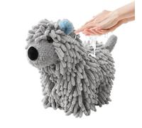 Générique Chenille Towel Animals, Adorable Soft and Decorative for Kitchen, Hand Drying Pouf, For Outdoor Use Car Detailing Automotive As well as Home Kitchen and