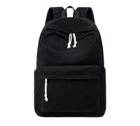 Générique Cher Wallet School Bag for Teenage Girls High School Corduroy Laptop Bag for Women Money Clip, Black, One Size