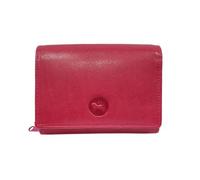 Générique Cheval G.Z Women's Wallet Companion Junior Raspberry Cowhide Leather with RFID Protection Anti-Piracy | R-7023