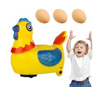 Générique Chicken Chicks | 1 Set x Electric Chicken Posing | 15 x 9 x 16 cm Easter Racing with Universal Wheels Creative Educational Chicken for Funny