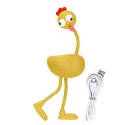Générique Chicken Lamp, Bedside Light, Desk Accessory, 2.05 x 7.2 inches, 3 Level Dimmable Brightness, Flexible Adjustable Joints, for Bedroom, Kitchen, Reading Corner, Adults, Kids