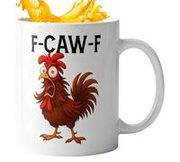 Générique Chicken Themed Coffee Mug - 355ml Ceramic Mug Hilarious Rooster - Milk Cup | For Tea Milk Juice Water Hot & Cold Drinks Family Friends Chicken Lovers Home Office