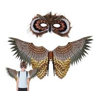 Générique Child Animal Costume, Owl Cosplay Accessory, Animal Costume Set With Owl Wings, Owl Costume Set Animal Animal Accessory Costume Animal Bird Toy