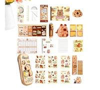 Générique Children's Stationery Kit | Cute Capybara Theme School Supplies Kit | Student Stationery | Child, Girl, Boy, Birthday, Christmas