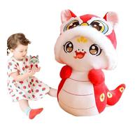 Générique Chinese New Year Snake Plush Lunar New Year Decoration - Dance Lion Hat Snake Plush Backpack Pendant | New Year Decorations Hanging