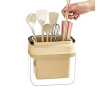 Générique Chopsticks Holder | 2 Compartments with Handle - Countertop Compartment Utensil Holder for Fork Cutlery Home Restaurant Farm RV Camping
