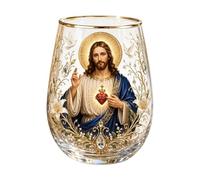 Générique Christian Cups Non-Slip Jesus Transparent 400ml