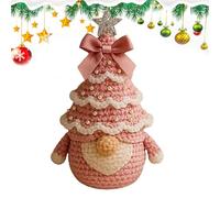 Générique Christmas Beginners Crochet Kit - Festive Christmas Kit for Home, Easy Wool Set for Holiday Creations at Home Adults Teens Women