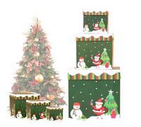 Générique Christmas Birdhouse Tower Christmas Birdhouses, Cardboard Box Decorations - Christmas Stacked Box with Lids and Bow, 3 Assorted Sizes for Holiday Decorative Packaging