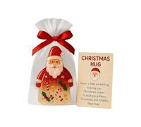 Générique Christmas Cuddle Ornament, Charm and Santa's Keepsake, Message Card with Bags - For Adults, Women, Girls, Friends, Family, Colleagues and Colleagues