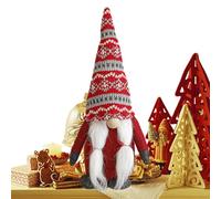 Générique Christmas Gnome, Handmade Figures and Dolls - Christmas Tree Gnome - For Home Indoor Garden Window Table Parties Halloween Office Thanksgiving