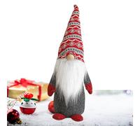 Générique Christmas Gnome | Handmade Ornaments Christmas Tree Gnome | For Home Garden Indoor Window Table Party Halloween Office Action