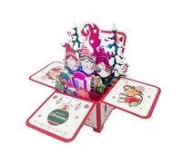 Générique Christmas Greeting Card, 3D Musical Card with Light and Tree - Holiday Decoration, Table Centerpiece for Indoor Fireplace Winter Decor
