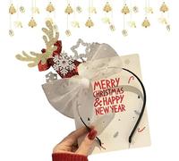 Générique Christmas headbands, Christmas headwear | cute headwear costume, photo props, booth headbands for, holiday decoration for Christmas party favors