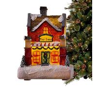 Générique Christmas Houses - Miniature Light Decorations | Festive Snow Villages | Decorative Home Christmas Office Living Room | Winter Gift Accessory Fairy Atmosphere Interior
