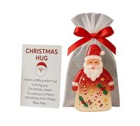 Générique Christmas Hug - PP 7.5 x 5.5 cm | Small Pocket Christmas Cuddle | Christmas Gift with Encouragement Cards, Santa Claus Pendant, Thoughtful Gift Idea for Friends, Family and Loved