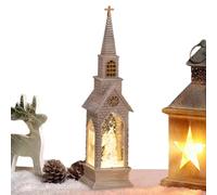 Générique Christmas LED Lights Decoration LED House Shape | Christmas Table Lamp with Santa Snowman and Tree for Teens Families Bedroom Home Table Bedroom