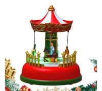 Générique Christmas Ornaments | Musical Ferris Wheel Battery Operated | Christmas Figurine Holiday Decoration with Lights | Party Decoration - Living Room, Office, Bedroom, Fireplace or