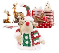 Générique Christmas Plush | Santa Claus Snowman Reindeer Party Decoration | Plush Doll for Office Bedside Bedroom Toilet Table Living Room | Car Shelf Bookcase