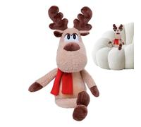 Générique Christmas Reindeer Plush Toy - 50cm Red Soft Plush Scarf - Filled Reindeer Toy | For Indoor Home Living Room Sofa Floor Friends Family