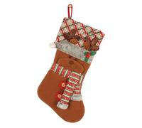 Générique Christmas Stockings, 47 cm Fireplace Stockings with 3D Pattern, Reusable Bags for Christmas Sweets - For Adults Holiday Party Home Fireplace Coat Tree, C, Se référer à la description