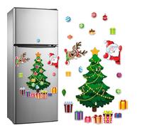 Générique Christmas Tree Set - 32 PCS Ornaments 3.2 FT Tall Wall | Hanging with 20 LED String Lights for Kids Home Door Wall Decoration (Angel)