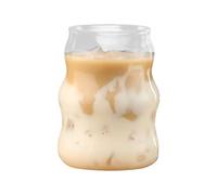 Générique Clear Drinking Glasses - Portable Clear Coffee Cups 6.5 x 12.5 cm | Stemless Cups, Reusable Glass Drink Cup, Cocktail Glasses for Use