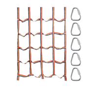 Générique Climbing Net Cargo - Rainbow Nylon Climbing Frame 145 x 185 cm with 5 Hooks | Outdoor Climbing Net for Playground Obstacle Courses | Swing Accessories