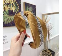 Générique Clip Tie Hand Bow Head Soft Women Hair Hoop Hair Simple Girls Scarf Hen Party (Yellow, One Size)