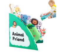 Générique Cloth Books for Babies 6-12 Months | Soft Crinkle Baby Books with Animals | Early Learning Cloth Books with A Squeak Sound